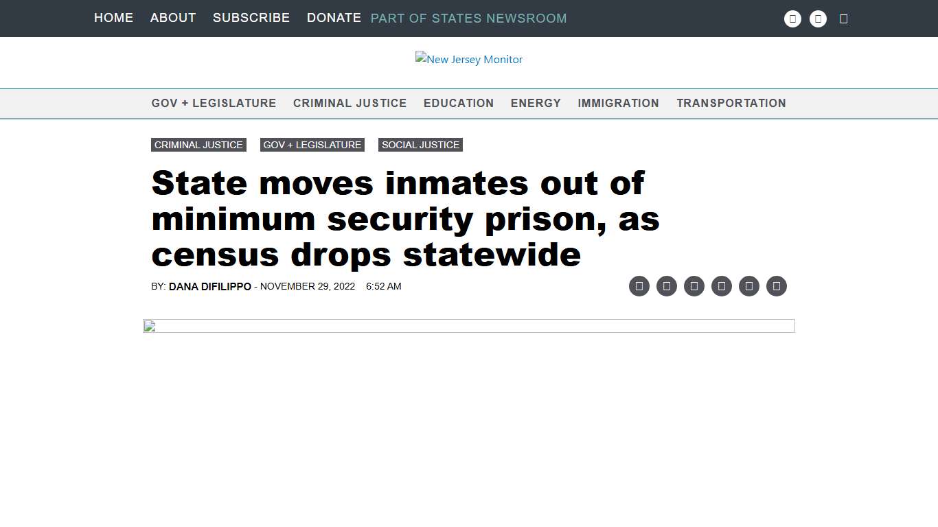 State moves inmates out of minimum security prison, as census drops statewide • New Jersey Monitor